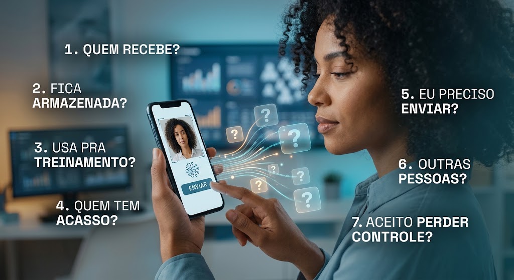 Privacidade ao enviar fotos para ferramentas de inteligência artificial